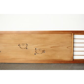 透かしと窓付長尺欄間　R0176 