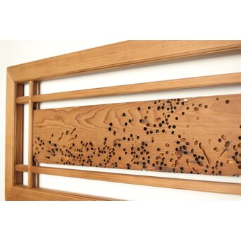 虫食意匠 欄間 2枚1組　R0183 