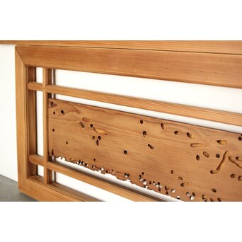 虫食意匠 欄間 2枚1組　R0183 