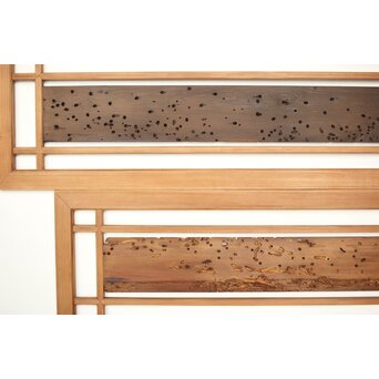 虫食意匠 欄間 2枚1組　R0183 