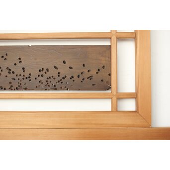 虫食意匠 欄間 2枚1組　R0183 