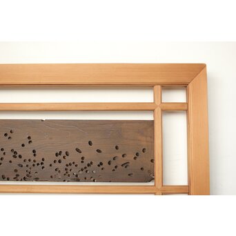 虫食意匠 欄間 2枚1組　R0183 