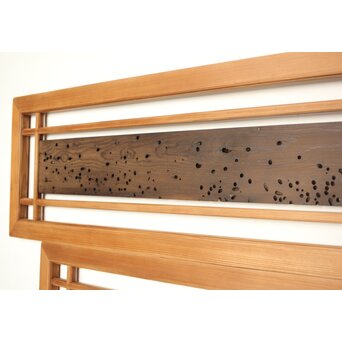 虫食意匠 欄間 2枚1組　R0183 