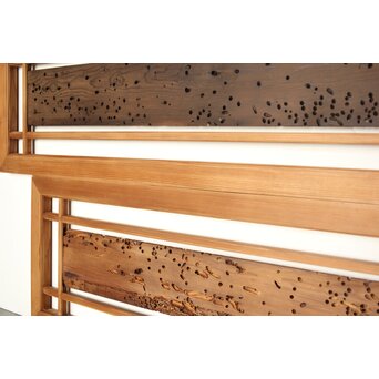 虫食意匠 欄間 2枚1組　R0183 