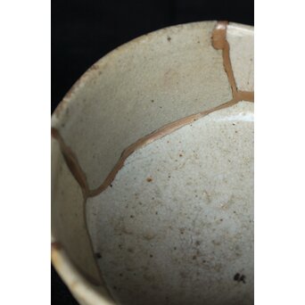 桃山唐津 呼継茶碗　P336 