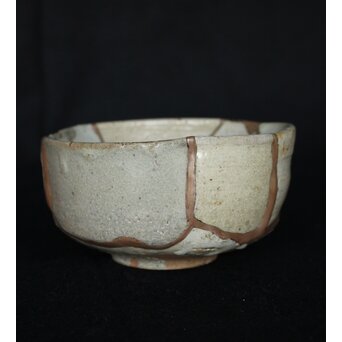 桃山唐津 呼継茶碗　P336 