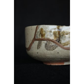 桃山唐津 呼継茶碗　P336 