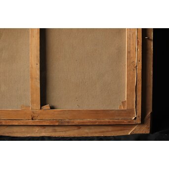 T Matsumoto 松本画 日露戦争 油彩 額装　Z287 