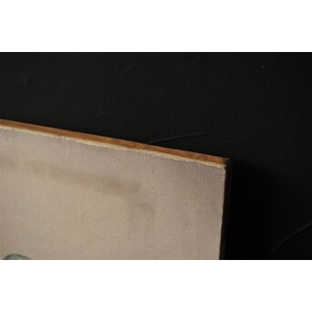 磯江毅風 リアリズム油彩 白 P12号　Z289　 