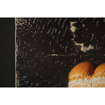 磯江毅風 リアリズム油彩 黒 F12号　Z290 