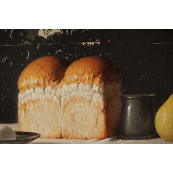 磯江毅風 リアリズム油彩 黒 F12号　Z290 