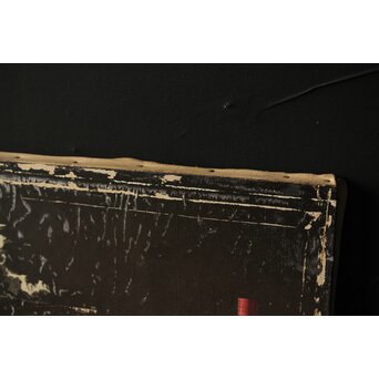 磯江毅風 リアリズム油彩 黒 F12号　Z290 