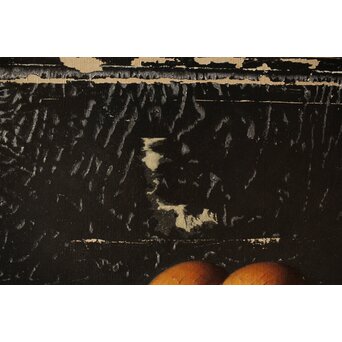 磯江毅風 リアリズム油彩 黒 F12号　Z290 