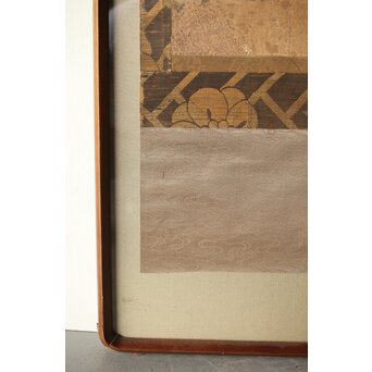 狩野派 肉筆水墨古画 鳥図 額装　Z291 