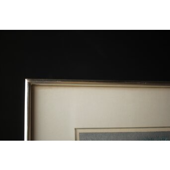 星襄一 リトグラフ【冬樹】額装　Z293 