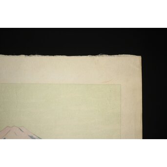 山岸主計 やまぎしかずえ 木版画【七里ガ浜】 Z294 