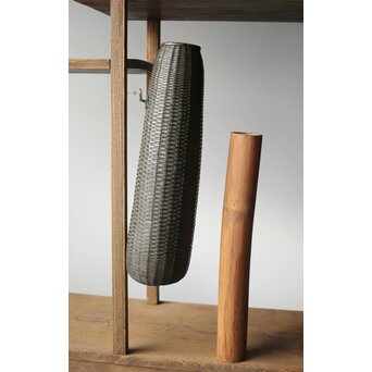 大塚杉陰識箱 へちま型竹編掛花入　U282 