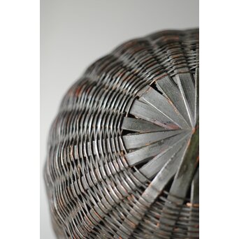 大塚杉陰識箱 へちま型竹編掛花入　U282 