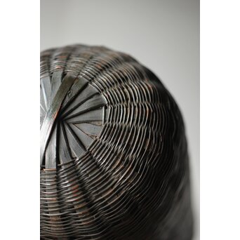 大塚杉陰識箱 へちま型竹編掛花入　U282 