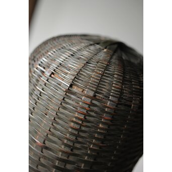 大塚杉陰識箱 へちま型竹編掛花入　U282 