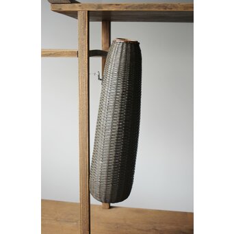 大塚杉陰識箱 へちま型竹編掛花入　U282 