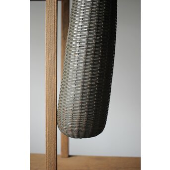 大塚杉陰識箱 へちま型竹編掛花入　U282 