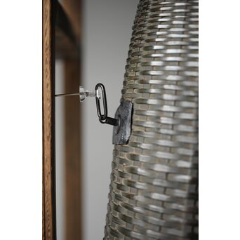 大塚杉陰識箱 へちま型竹編掛花入　U282 