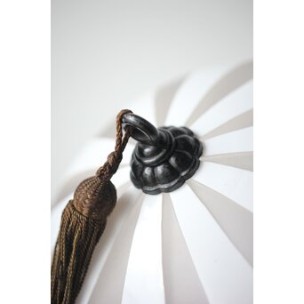 ストライプ模様 切子球体電笠　A023 