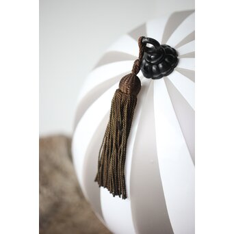 ストライプ模様 切子球体電笠　A023 