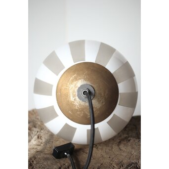 ストライプ模様 切子球体電笠　A023 