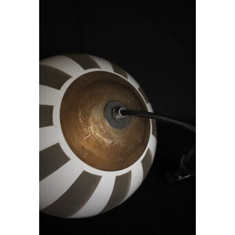 ストライプ模様 切子球体電笠　A023 