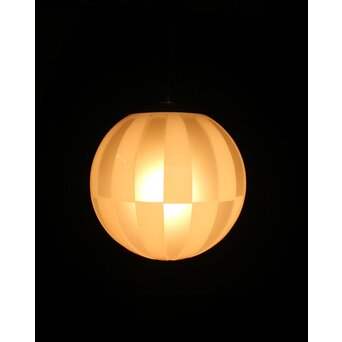 ストライプ模様 切子球体電笠　A023 