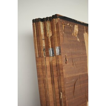 永冨等原 永富家 雲谷派 雪舟風山水図 半双屏風　Z297 