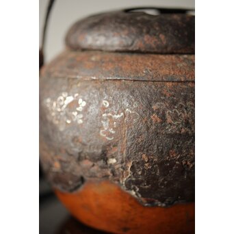 鉄被 銅打出手炉/香炉　M313 