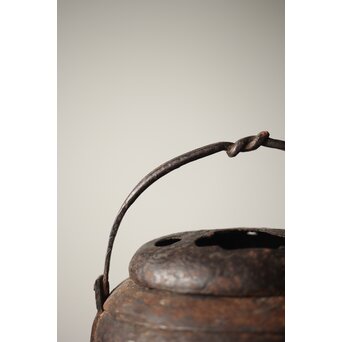 鉄被 銅打出手炉/香炉　M313 