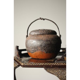 鉄被 銅打出手炉/香炉　M313 