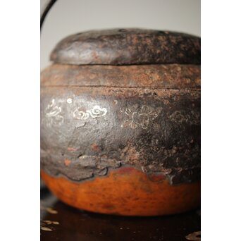 鉄被 銅打出手炉/香炉　M313 