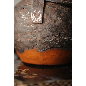 鉄被 銅打出手炉/香炉　M313 