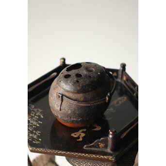 鉄被 銅打出手炉/香炉　M313 