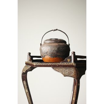 鉄被 銅打出手炉/香炉　M313 