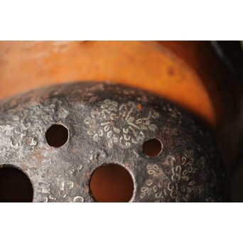 鉄被 銅打出手炉/香炉　M313 