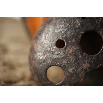 鉄被 銅打出手炉/香炉　M313 