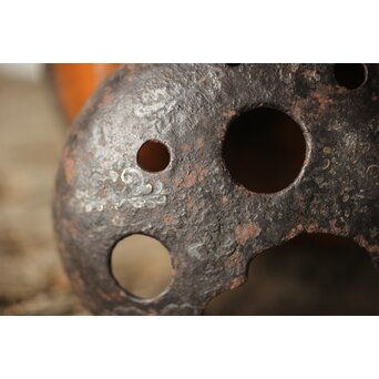 鉄被 銅打出手炉/香炉　M313 