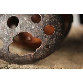 鉄被 銅打出手炉/香炉　M313 