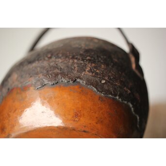 鉄被 銅打出手炉/香炉　M313 