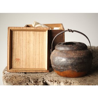 鉄被 銅打出手炉/香炉　M313 