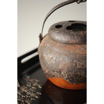 鉄被 銅打出手炉/香炉　M313 