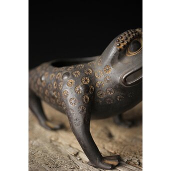 清代 劉海蟾/刘海戏 蟾 蛙 蝦蟇 香熏/香炉　M314 