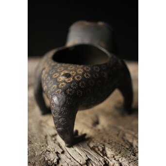 清代 劉海蟾/刘海戏 蟾 蛙 蝦蟇 香熏/香炉　M314 