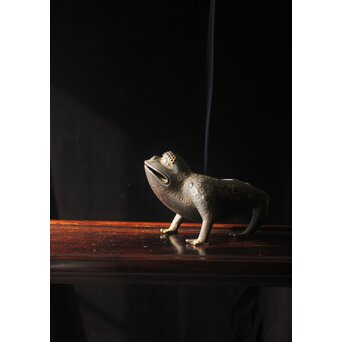 清代 劉海蟾/刘海戏 蟾 蛙 蝦蟇 香熏/香炉　M314 